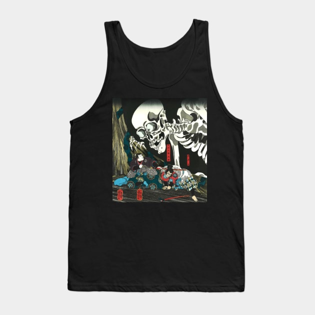 Japanese Skeleton Spectre Japanese illustration Tank Top by geekmethat